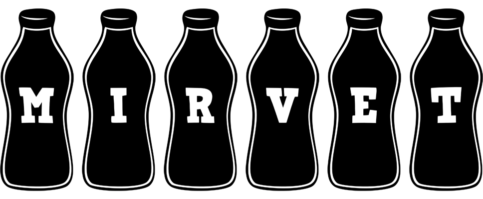 Mirvet bottle logo