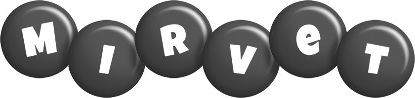 Mirvet candy-black logo