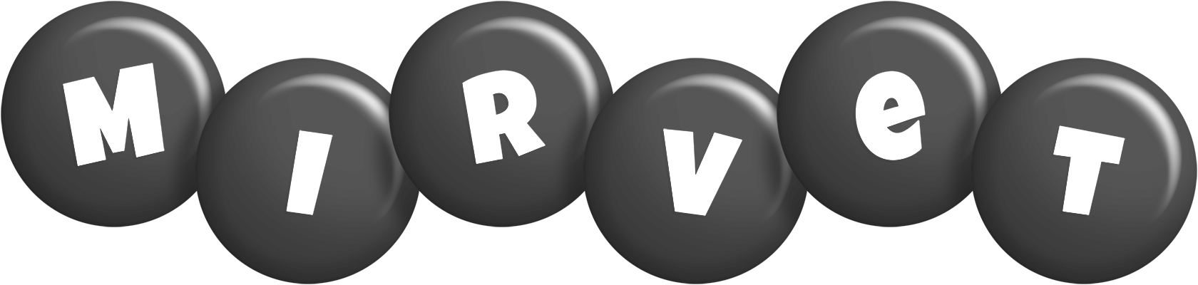 Mirvet candy-black logo