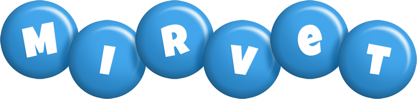 Mirvet candy-blue logo