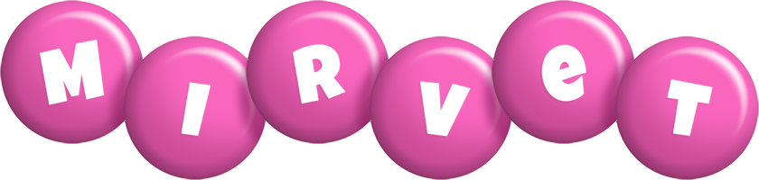 Mirvet candy-pink logo