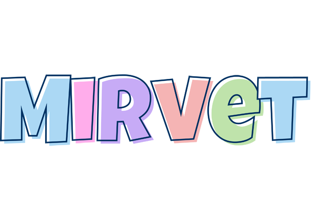 Mirvet pastel logo
