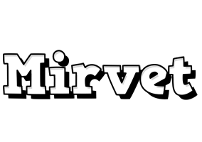 Mirvet snowing logo