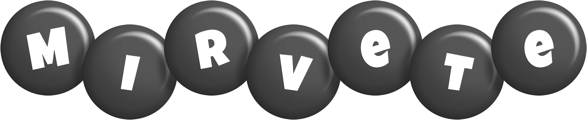Mirvete candy-black logo