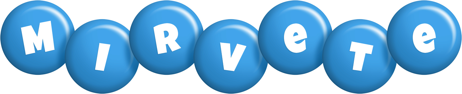 Mirvete candy-blue logo