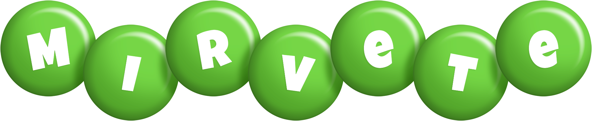 Mirvete candy-green logo