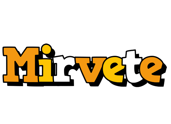 Mirvete cartoon logo