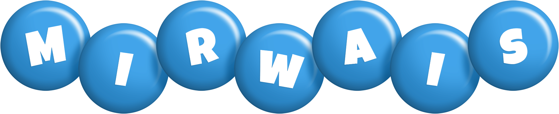 Mirwais candy-blue logo