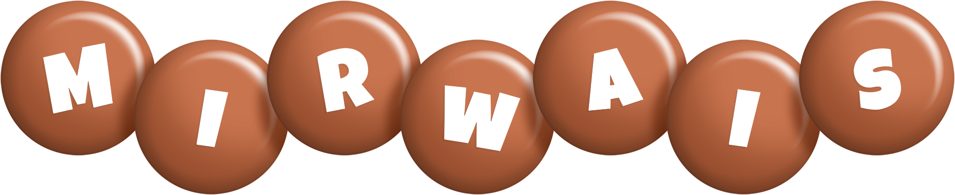 Mirwais candy-brown logo