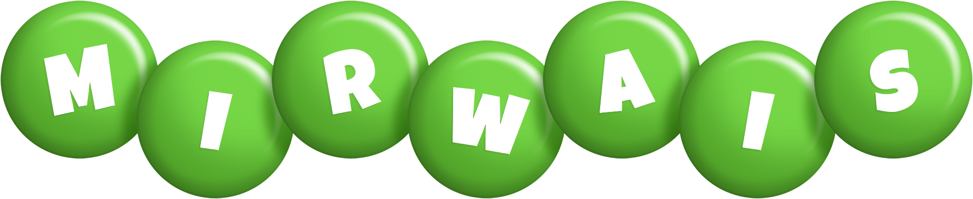Mirwais candy-green logo