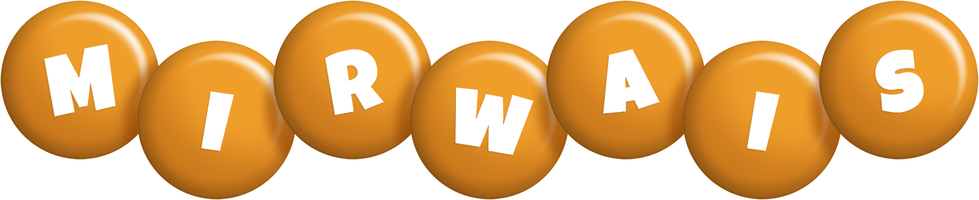 Mirwais candy-orange logo