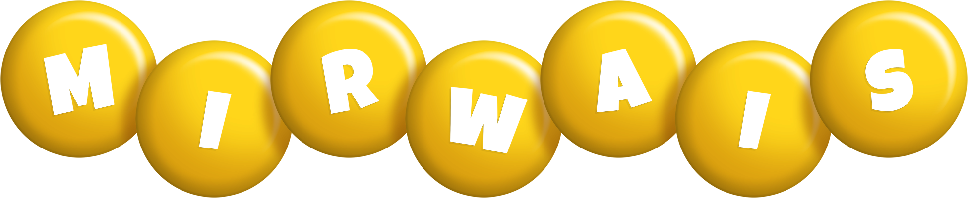 Mirwais candy-yellow logo