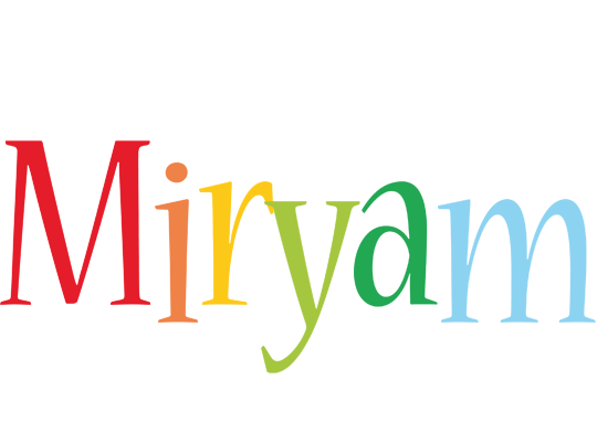 Miryam birthday logo