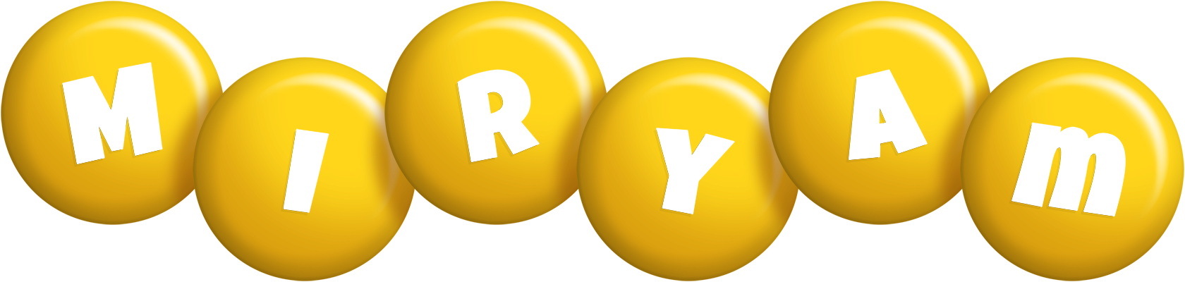 Miryam candy-yellow logo