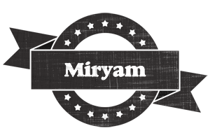 Miryam grunge logo