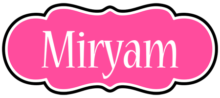 Miryam invitation logo