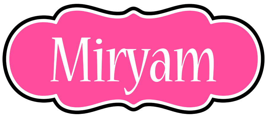 Miryam invitation logo