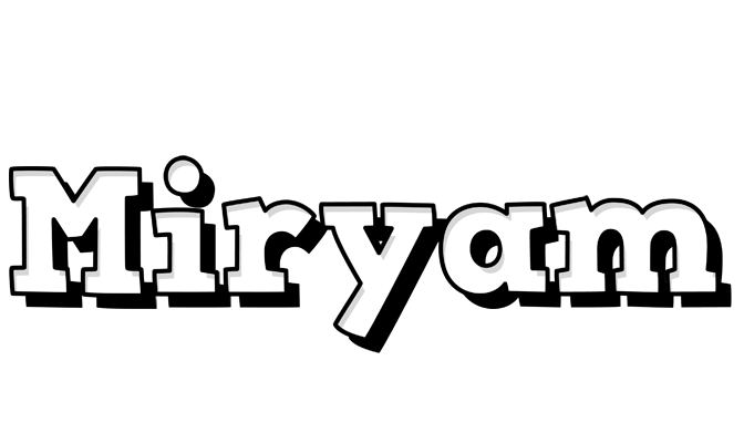 Miryam snowing logo