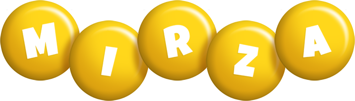 Mirza candy-yellow logo