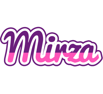 Mirza cheerful logo