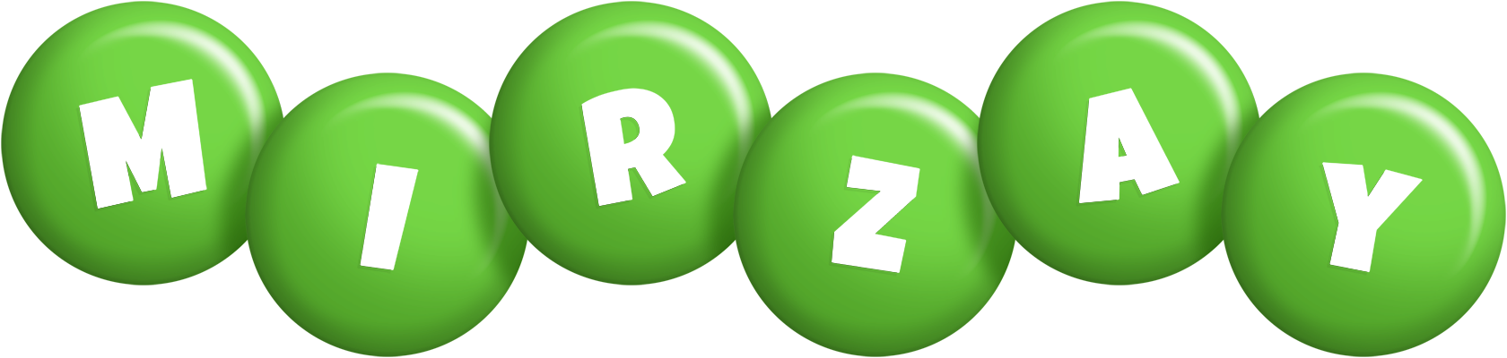 Mirzay candy-green logo
