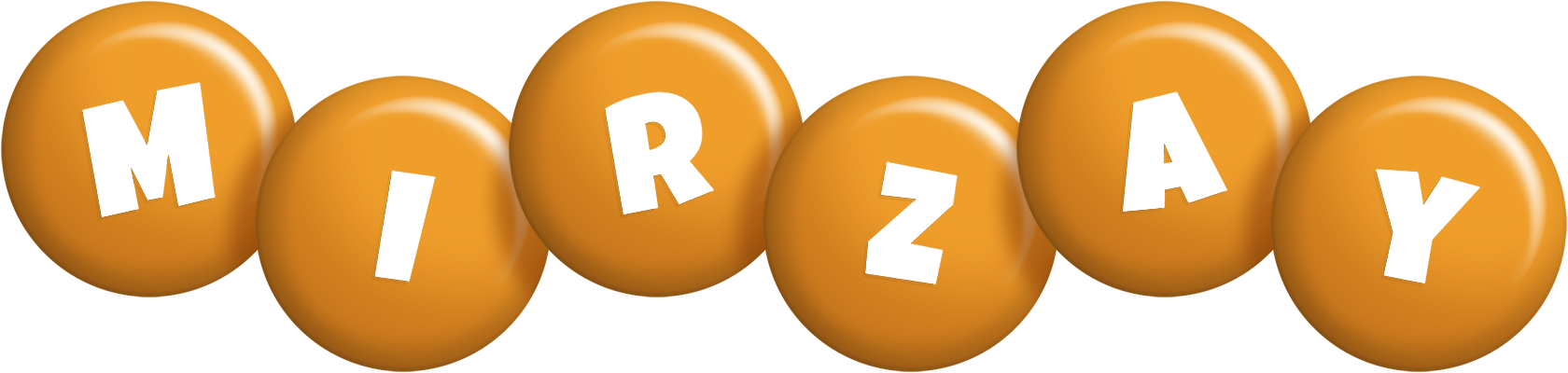 Mirzay candy-orange logo