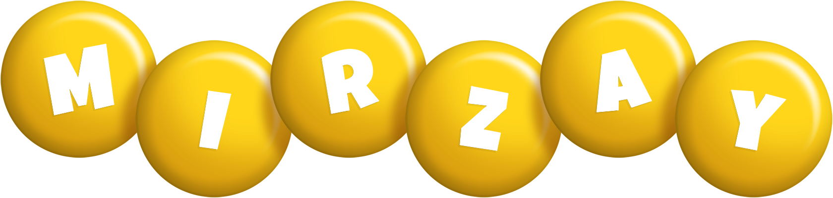 Mirzay candy-yellow logo