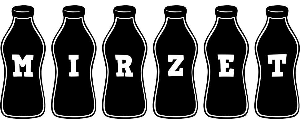 Mirzet bottle logo
