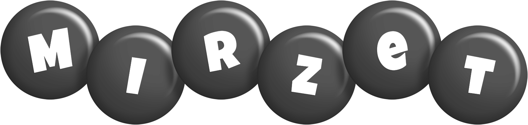 Mirzet candy-black logo