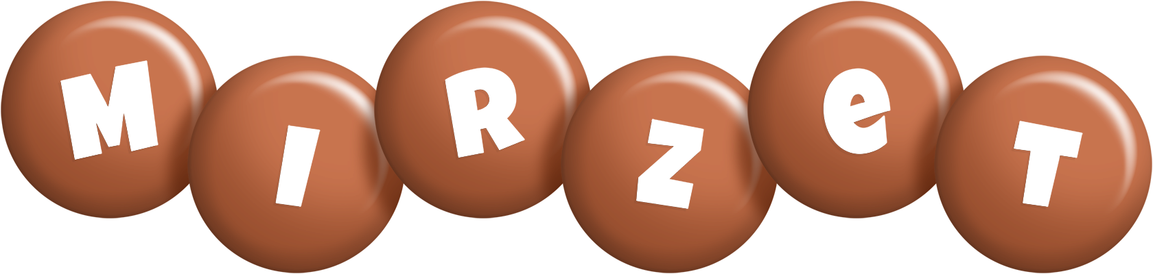 Mirzet candy-brown logo