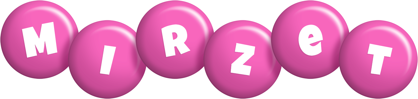 Mirzet candy-pink logo
