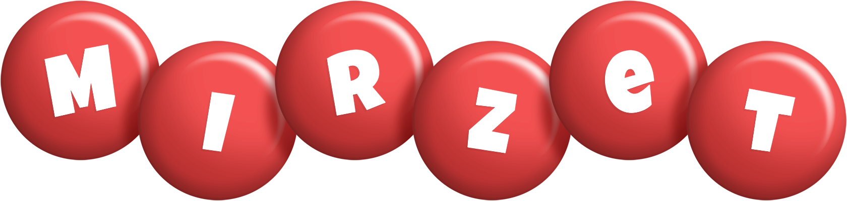 Mirzet candy-red logo
