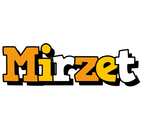 Mirzet cartoon logo