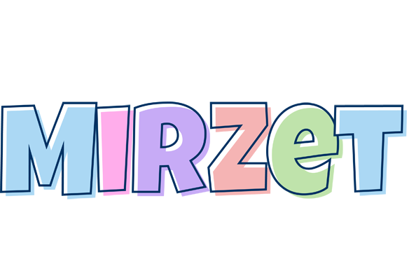 Mirzet pastel logo