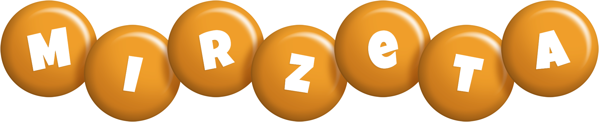 Mirzeta candy-orange logo