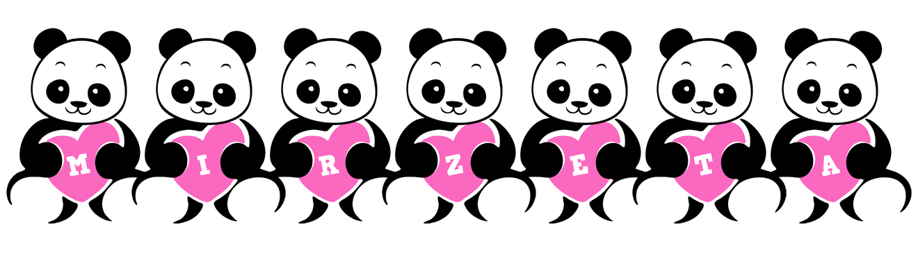Mirzeta love-panda logo