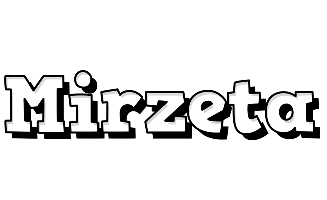 Mirzeta snowing logo