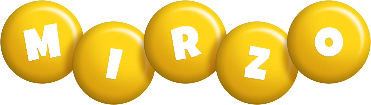 Mirzo candy-yellow logo