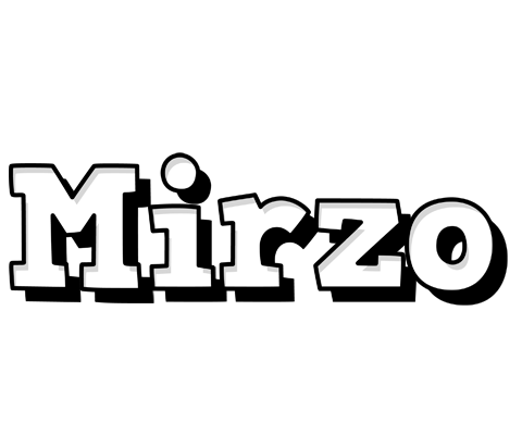 Mirzo snowing logo