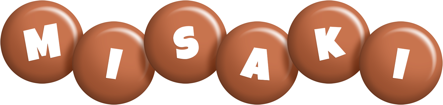 Misaki candy-brown logo