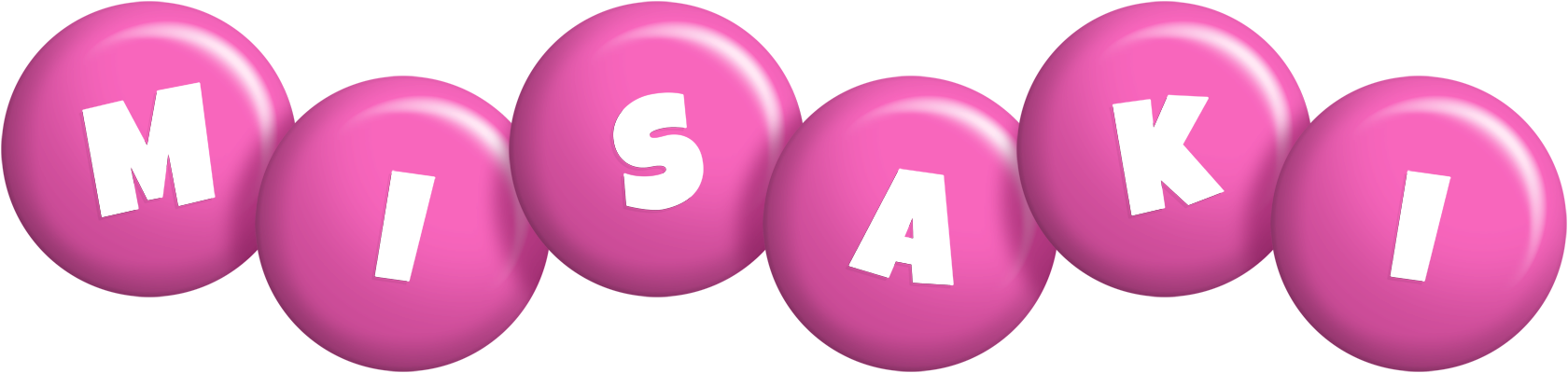 Misaki candy-pink logo