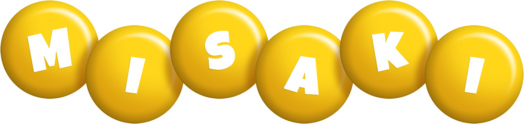 Misaki candy-yellow logo