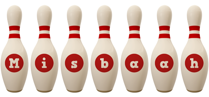 Misbaah bowling-pin logo