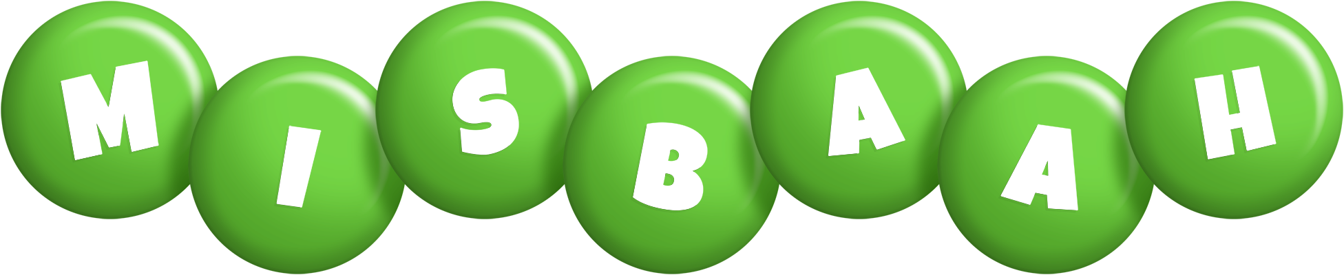 Misbaah candy-green logo
