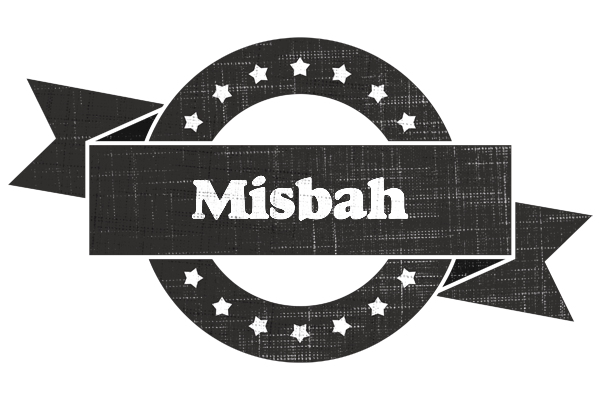 Misbah grunge logo