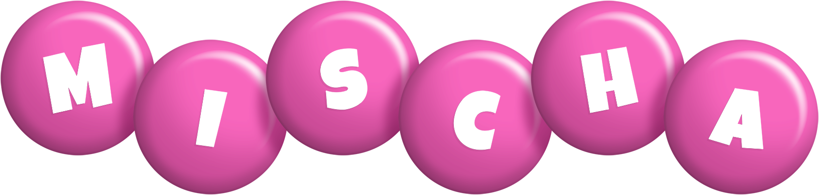 Mischa candy-pink logo