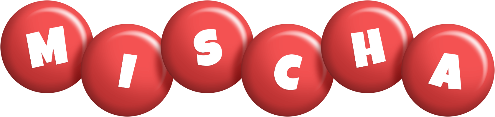 Mischa candy-red logo