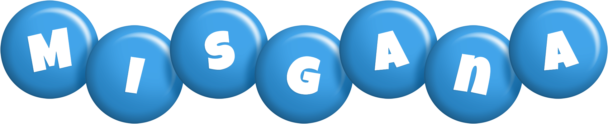 Misgana candy-blue logo