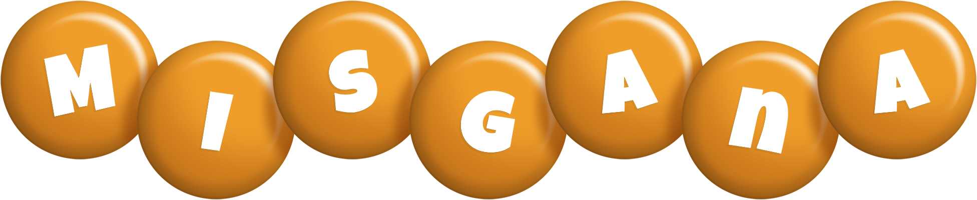 Misgana candy-orange logo