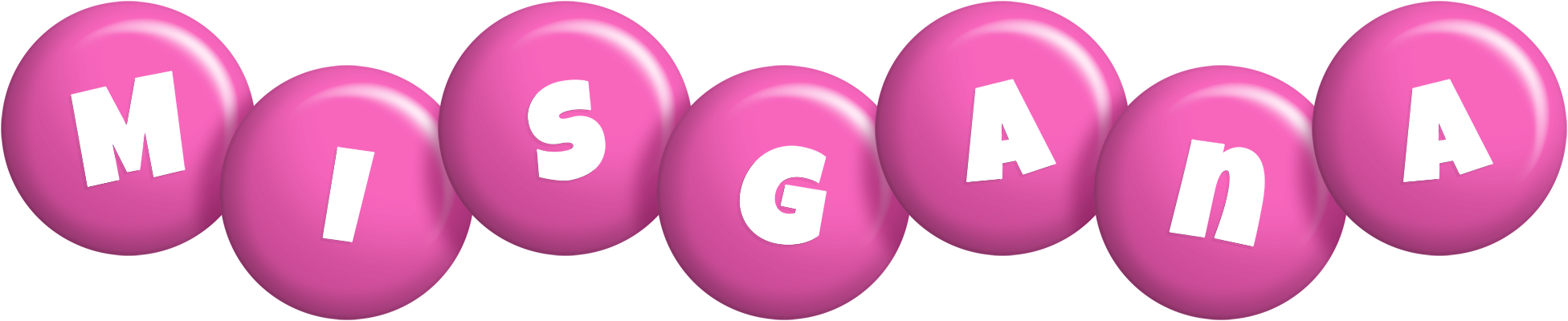 Misgana candy-pink logo
